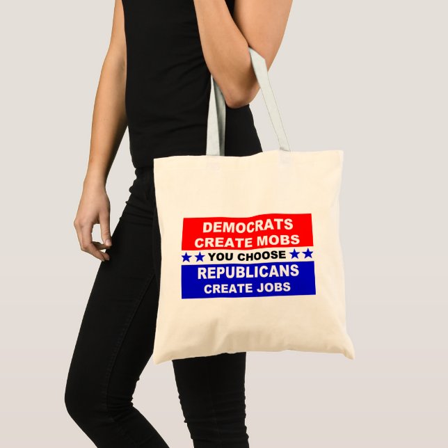 Bolsa Tote Democratas Criam Mobs (Frente (produto))