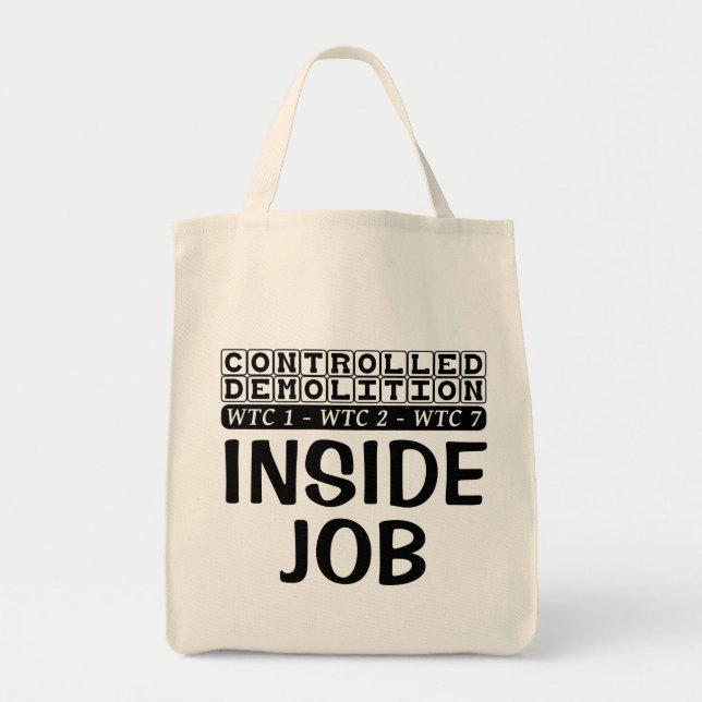 Bolsa Tote Demolição Controlada WTC Edifício 7 Trabalho Inter (Frente)