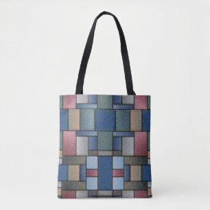 Bolsa Tote Denim Pattern