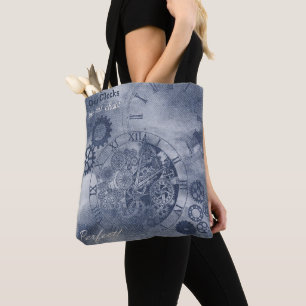 Bolsa Tote Denim Steampunk