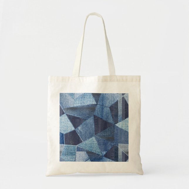 Bolsa Tote Denim Urban: Patchwork Disparada. (Frente)