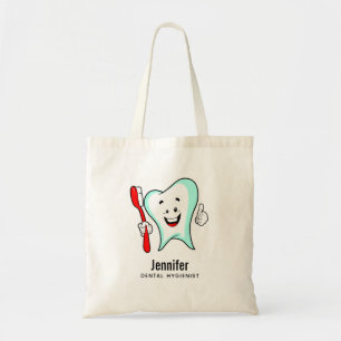 Bolsa Tote Dente feliz com cuidado dentário