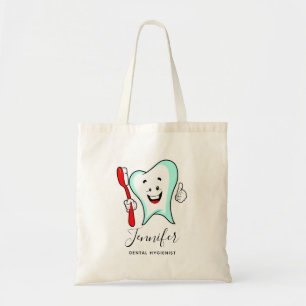 Bolsa Tote Dente feliz com cuidado dentário