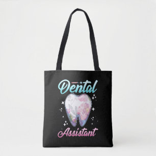 Bolsa Tote Dentista dentário do dente floral do Assistente d