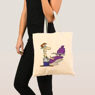 Bolsa Tote Dentista Masculino Divertido e Cadeira Odontológic
