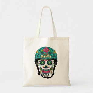 Bolsa Tote Derby de Los Muertos - crânio do açúcar de Derb