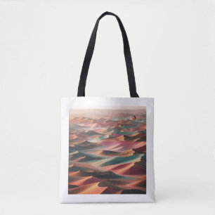 Bolsa Tote Derivas de Tons Terrosos no Deserto