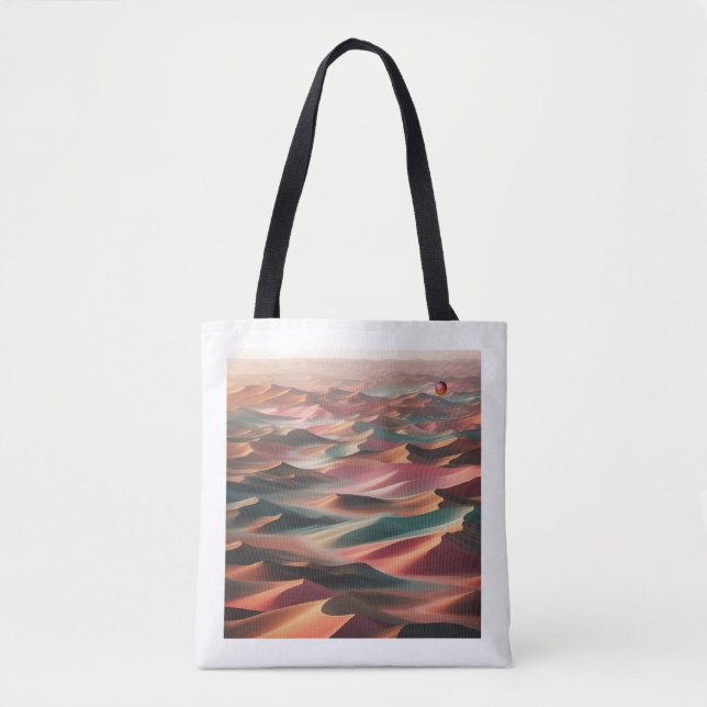 Bolsa Tote Derivas de Tons Terrosos no Deserto (Frente)