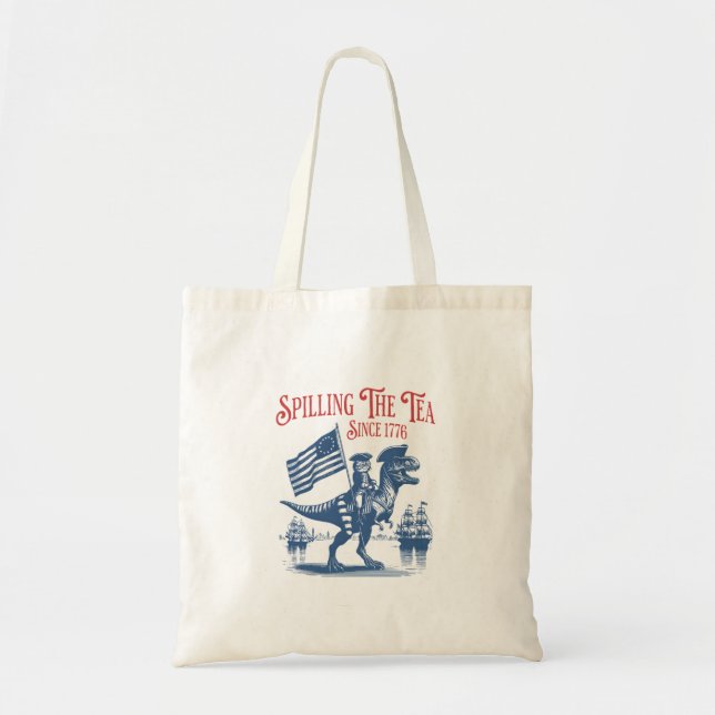 Bolsa Tote Derramando o Chá Desde 1773 Citação Fofa (Frente)