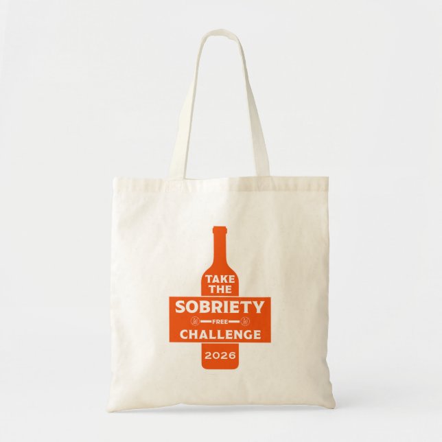Bolsa Tote Desafio Sóbrio e Sem Álcool (Frente)