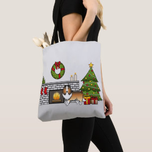 Bolsa Tote Desativar O Cão Sheepdog De Shetland Numa Sala De