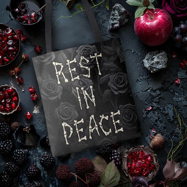 Bolsa Tote Descanse em paz (Criador carregado)