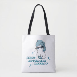 Bolsa Tote Descanso, Recarga, Repita - Autocuidado e Gatos