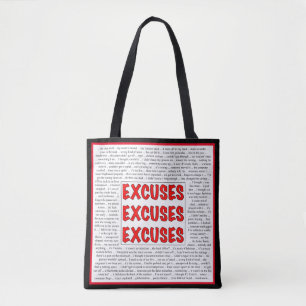Bolsa Tote Desculpas das desculpas das desculpas