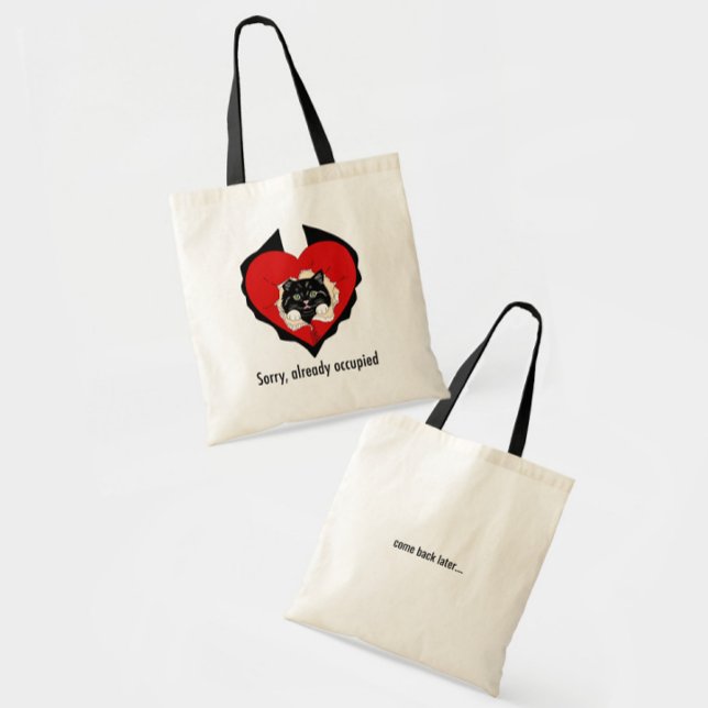 Bolsa Tote Desculpe, já ocupado (Criador carregado)