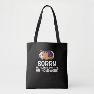Bolsa Tote Desculpe, Meu Porco De Guiné Comeu Meu Trabalho D