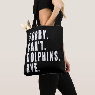 Bolsa Tote Desculpe Não Pode Golfinhos Tchau Animal Marinho V
