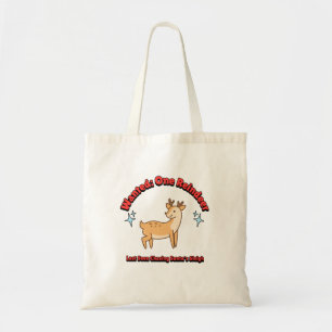 Bolsa Tote Desejado: Uma Bolinha de Natal de Reindeer