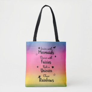 Bolsa Tote Desejos e sonhos toda sobre - imprima a sacola