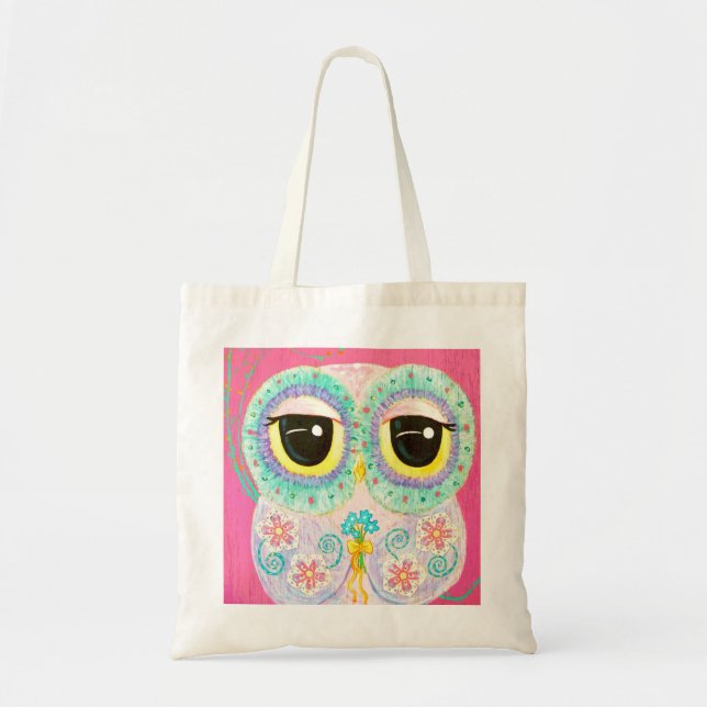 Bolsa Tote Desejos florais (Frente)