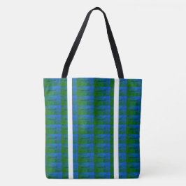 Bolsa Tote DESENHAR MODERN abstrato em - azul claro branco