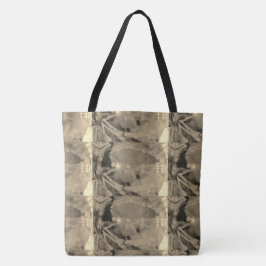 Bolsa Tote DESENHAR MODERN abstrato em preto-acastanhado-dour