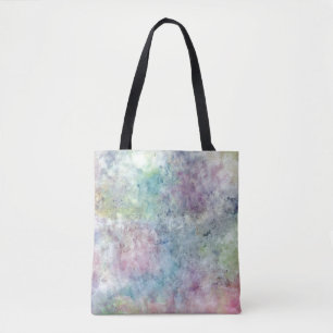 Bolsa Tote desenho abstrato da carta branca da aguarela