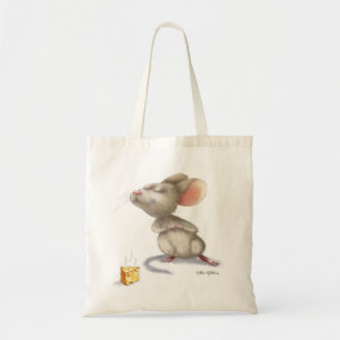 Bolsa Tote Desenho Adorável de Rato e Queijo