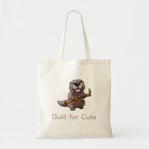 Bolsa Tote Desenho Animado de Castor Engraçado – Construído p