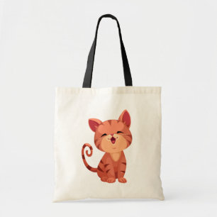 Bolsa Tote Desenho Animado de Gatinho Fofo Doida por Gatos Se