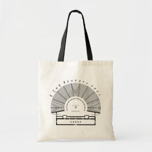 Bolsa Tote Desenho Arquitetônico do Teatro Grego Antigo
