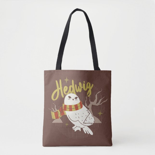 Bolsa Tote Desenho da Floresta Caprichosa de Hedwig (Frente)