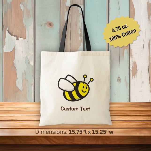 Bolsa Tote Desenho de Abelha (Criador carregado)
