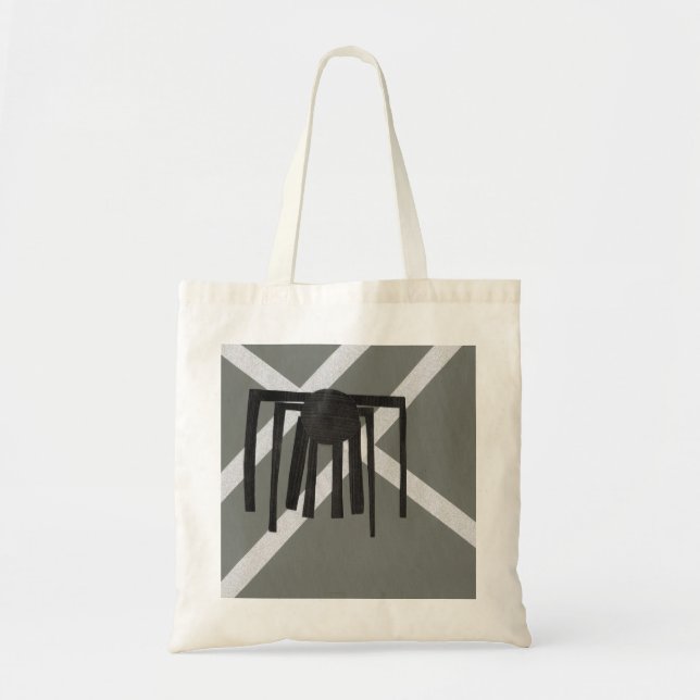 Bolsa Tote Desenho de Aranha Geométrica (Frente)