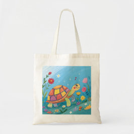 Bolsa Tote Desenho de Bebê Tartaruga