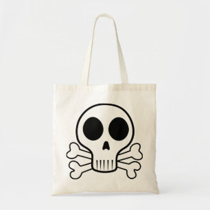 Bolsa Tote Desenho de Caveira Pirata