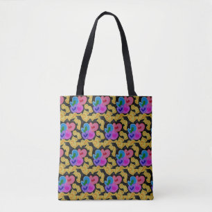 Bolsa Tote Desenho de Corações Coloridos em toda a impressão