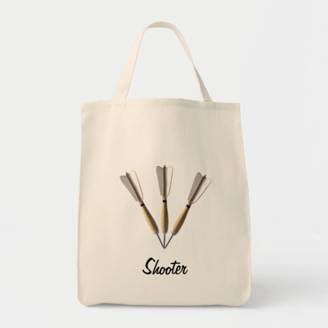 Bolsa Tote Desenho de Dardos Monogramados (Frente)