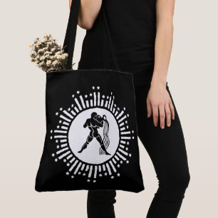 Bolsa Tote Desenho de explosão estelar cósmica do signo de Aq