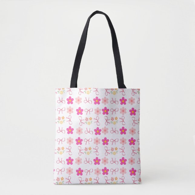 Bolsa Tote Desenho de flores  (Frente)