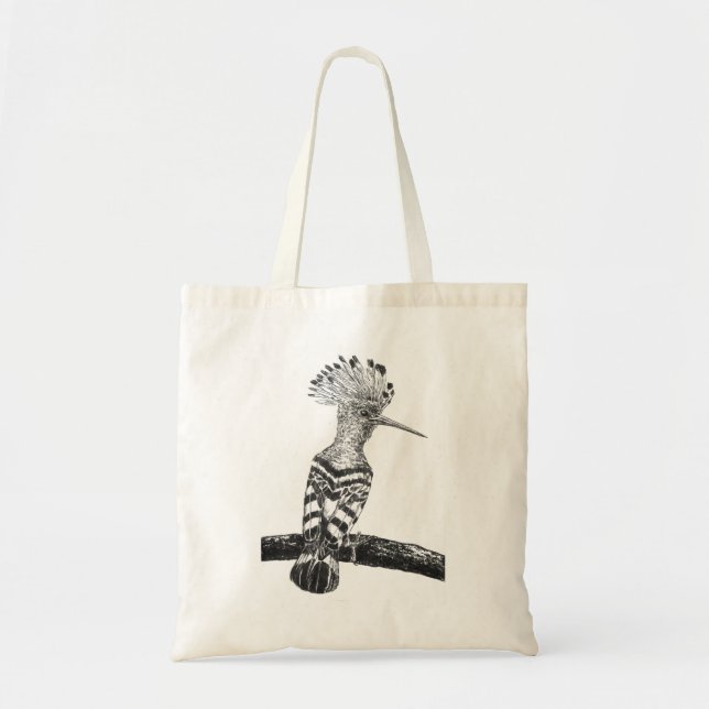 Bolsa Tote Desenho de Hoopoe (Frente)