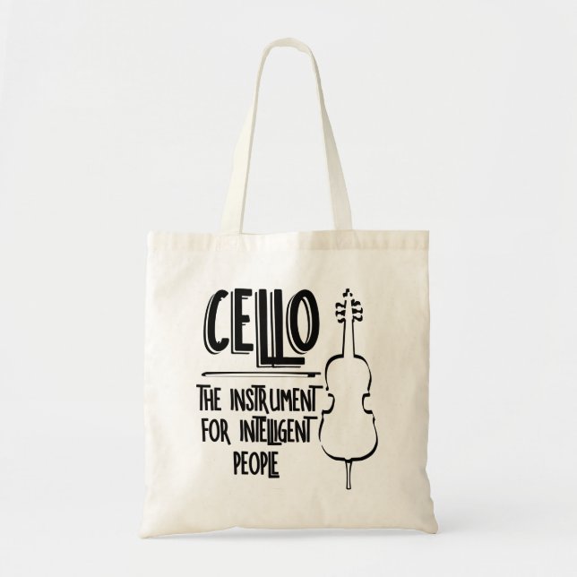 Bolsa Tote Desenho de Linha Célula Inteligente (Frente)