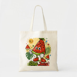 Bolsa Tote Desenho de Melancia Fofo