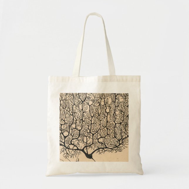 Bolsa Tote Desenho De Neuron Por Santiago Ramón Y Cajal (Frente)
