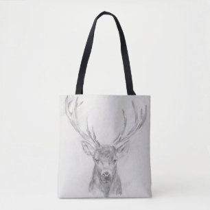 Bolsa Tote Desenho do Elk Contemporâneo