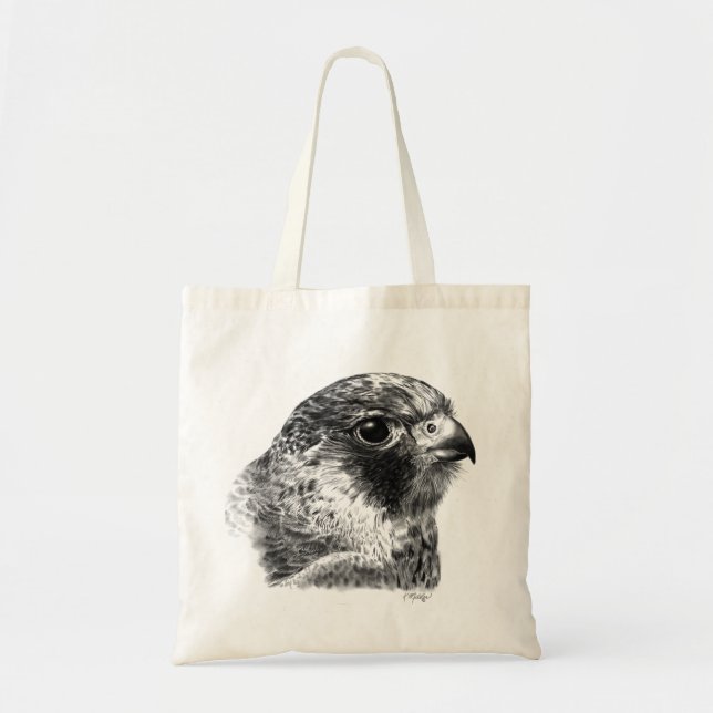 Bolsa Tote Desenho do Falcão do Lanner (Frente)