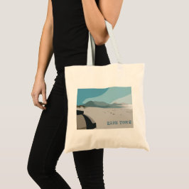 Bolsa Tote Desenho do Oceano Montanhoso da Mesa do Cabo