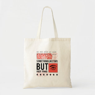 BOLSA TOTE DESENHO INCRÍVEL DE FLOR E OLHO