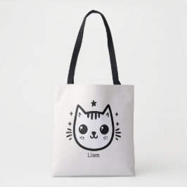 Bolsa Tote Desenho infantil | Preto e Branco | Minimalista