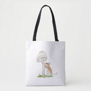Bolsa Tote Desenho realista de um rato de campo engraçado e c
